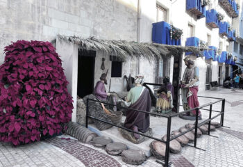 Pesebre en la Plaça de Baix Elche Navidad