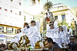 Foto de la procesión de las Fiestas de la Venida de la Virgen el 29 de diciembre. Elche