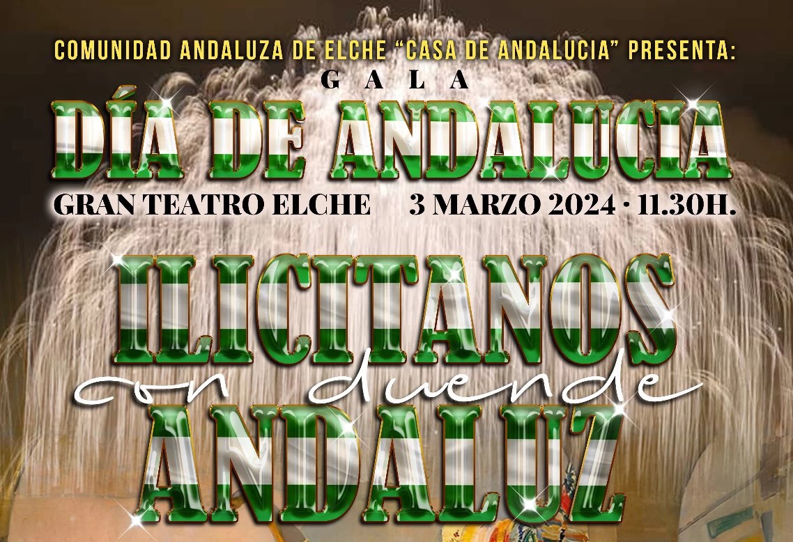 Cartel Celebración Día de Andalucía Elche