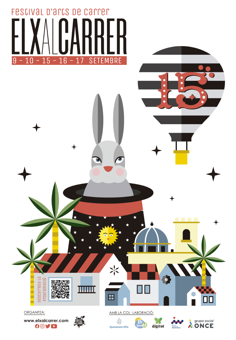 Cartel de la 15 edición del Festival Elx al Carrer