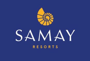 Marca Samay Resorts azul