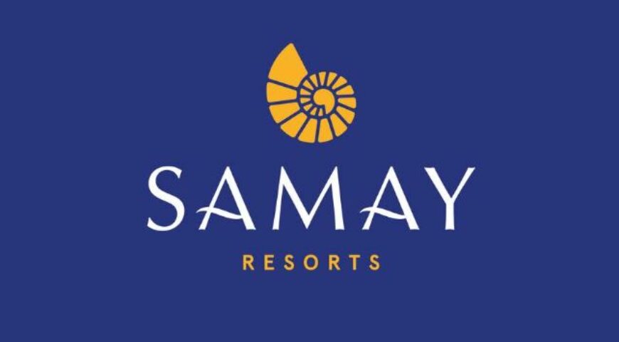 Marca Samay Resorts azul