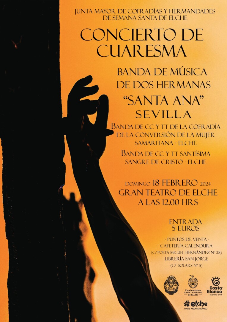 Cartel del Concierto de Cuaresma de Elche