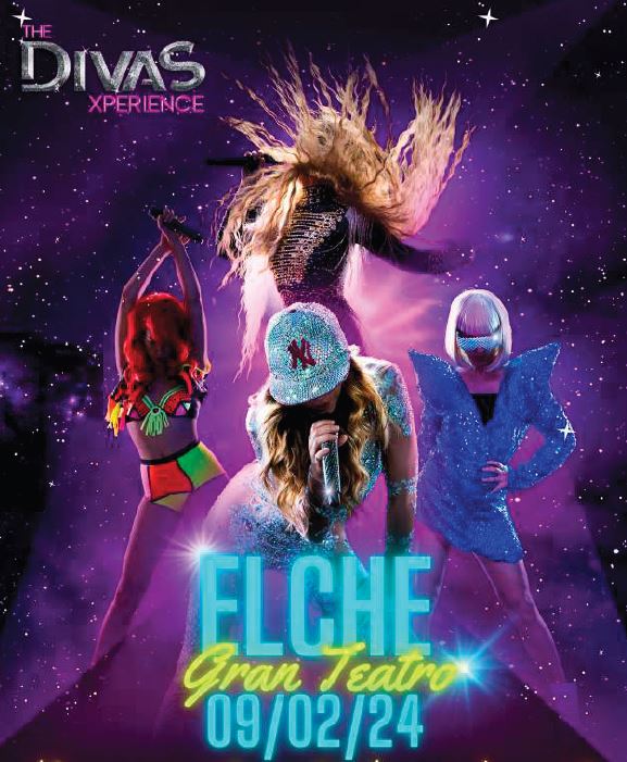 Cartel del musical The Divas Xperience en Elche