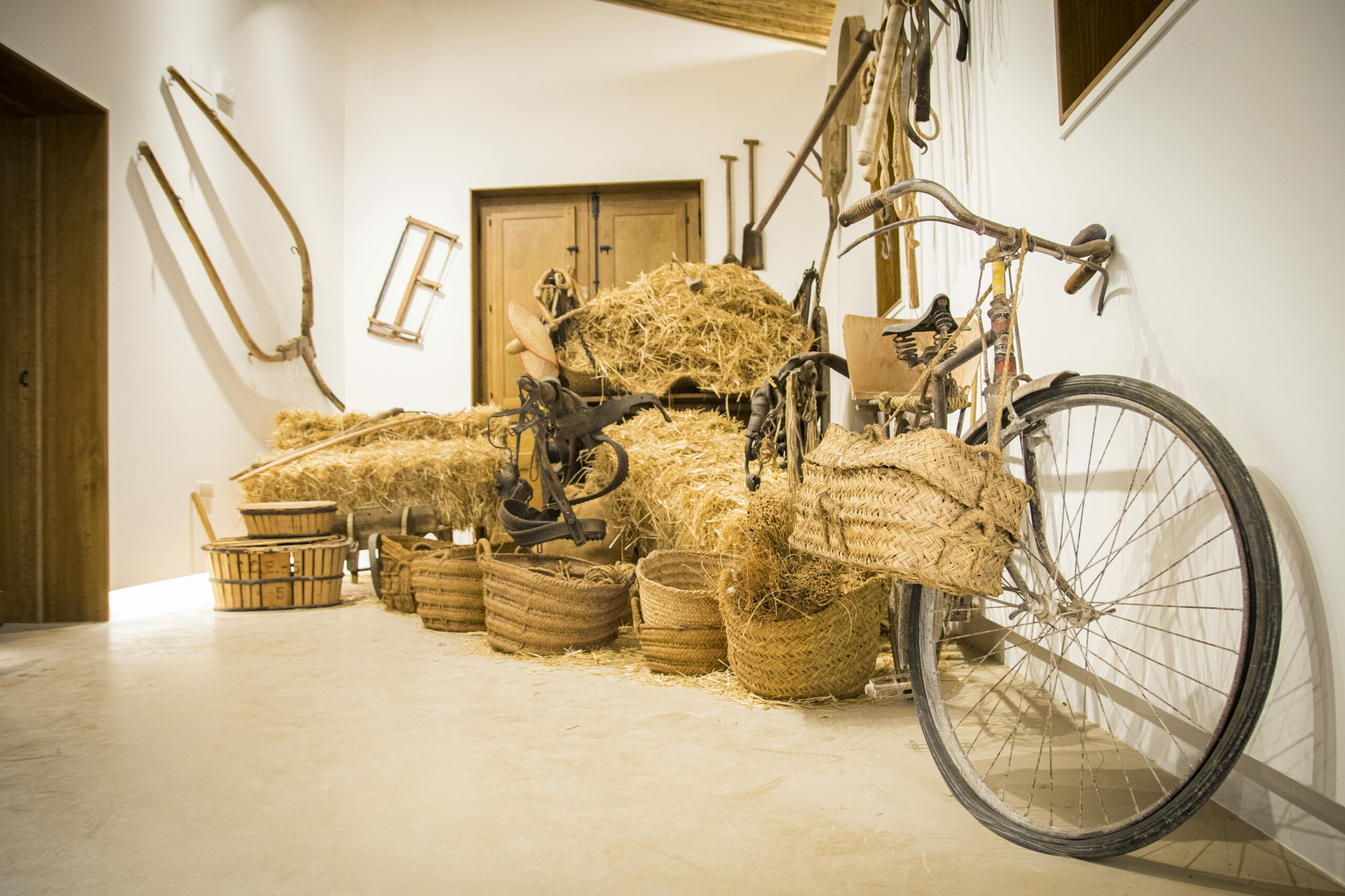 Interior de la casa del Hort dels Pontos en el Palmeral de Elche