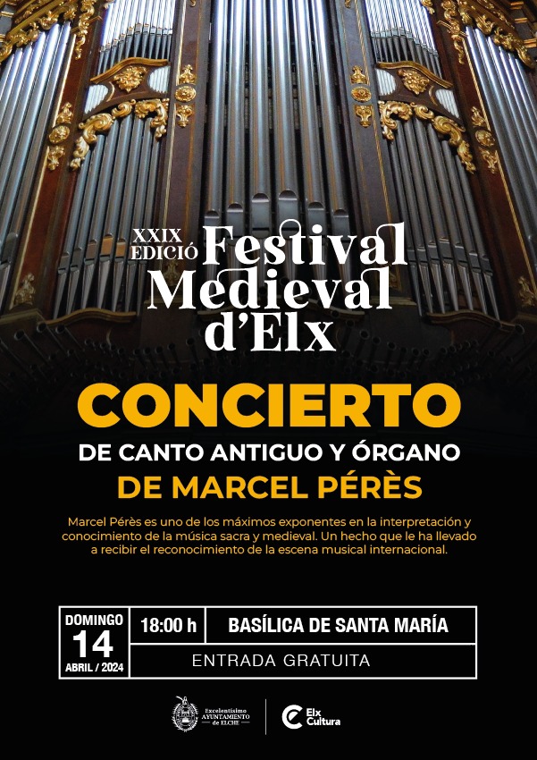 Concierto de canto antiguo y órgano, de Marcel Pérès