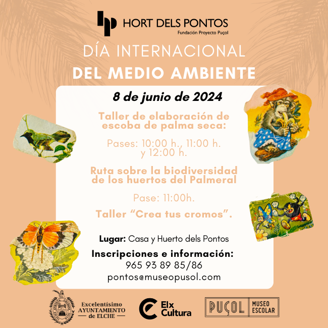 Día Mundial del Medio Ambiente en el Hort dels Pontos, Palmeral de Elche