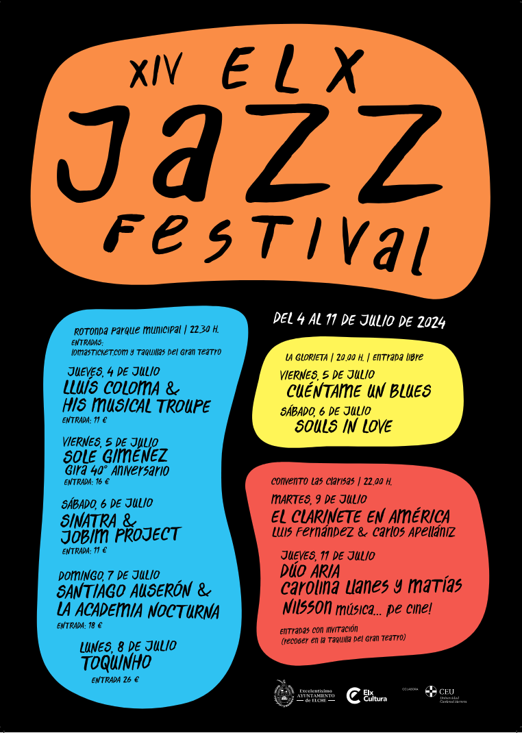 Cartel Elx Jazz Festival 2024 en Elche