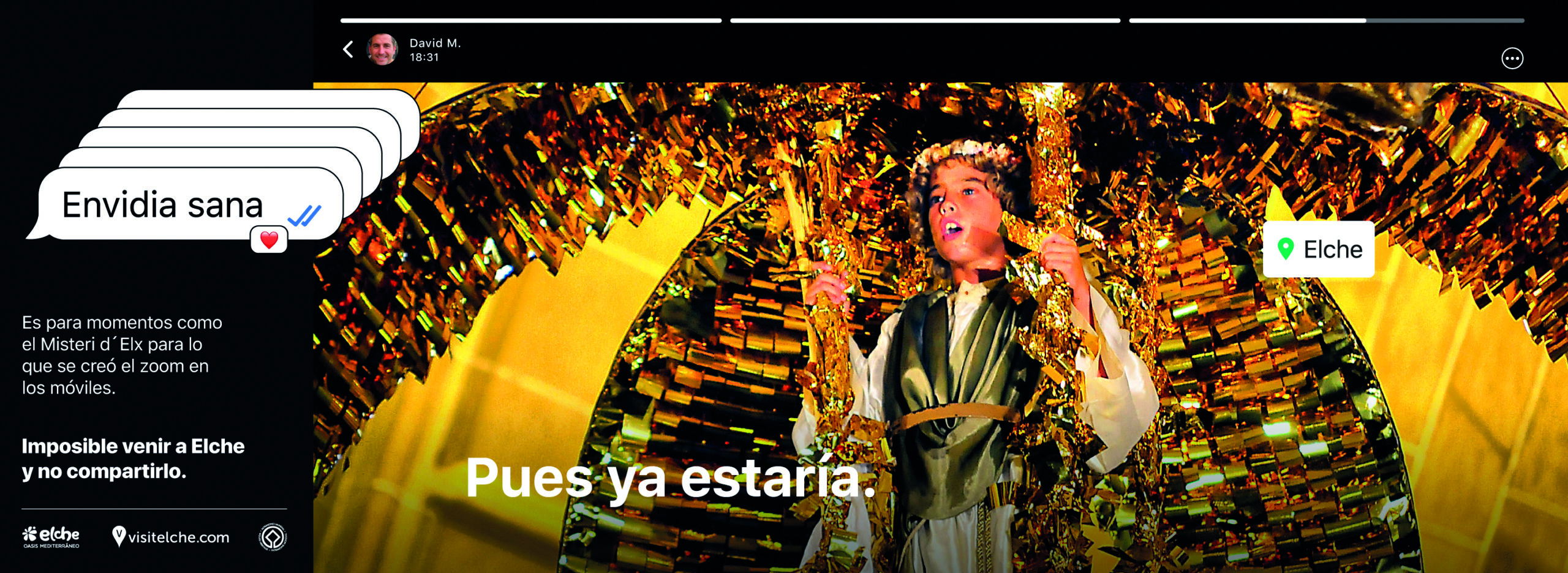 Cartel Misteri d'Elx 2024 campaña de turismo