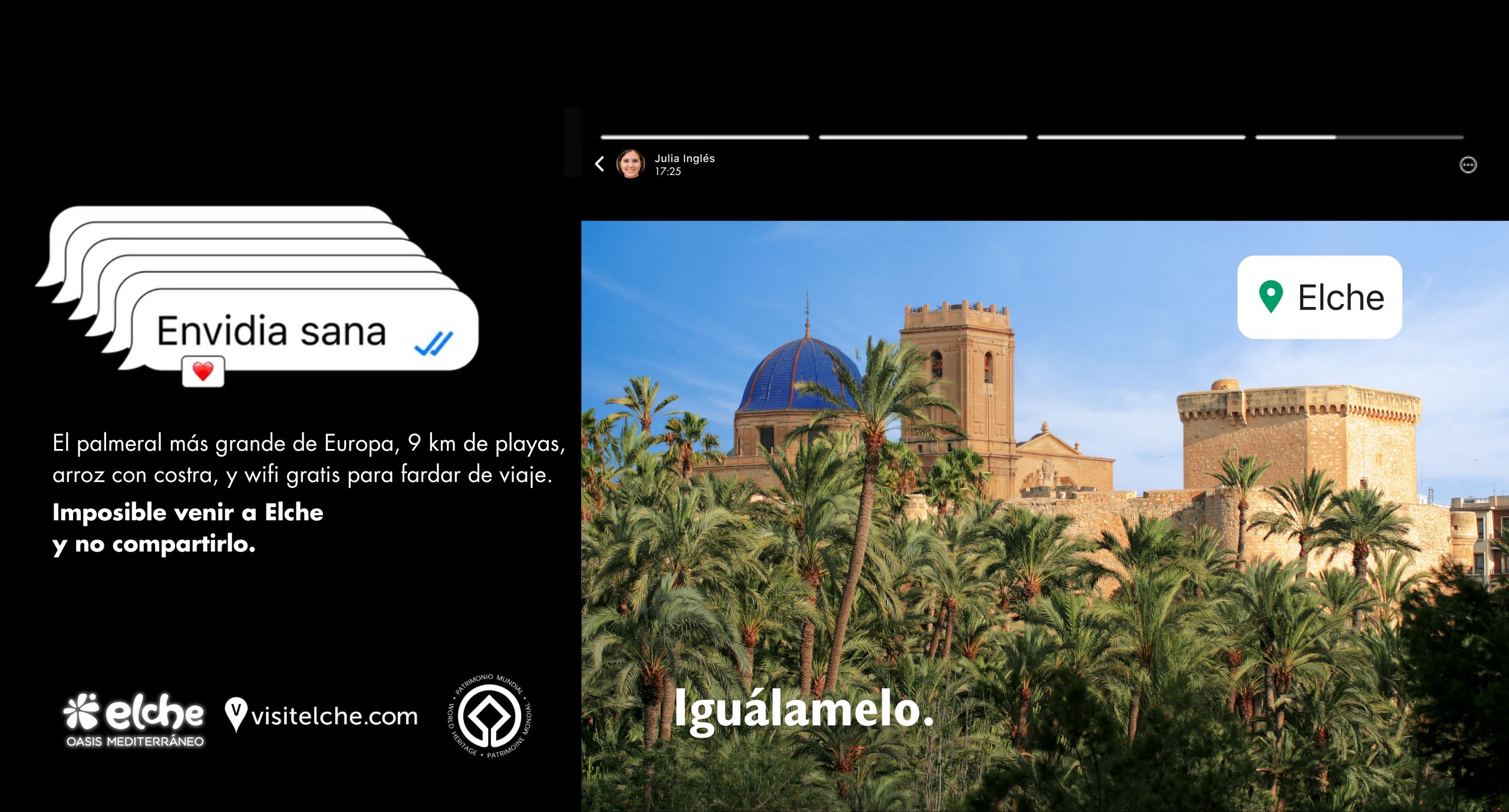 Campaña de promoción turística verano Elche Palmeral