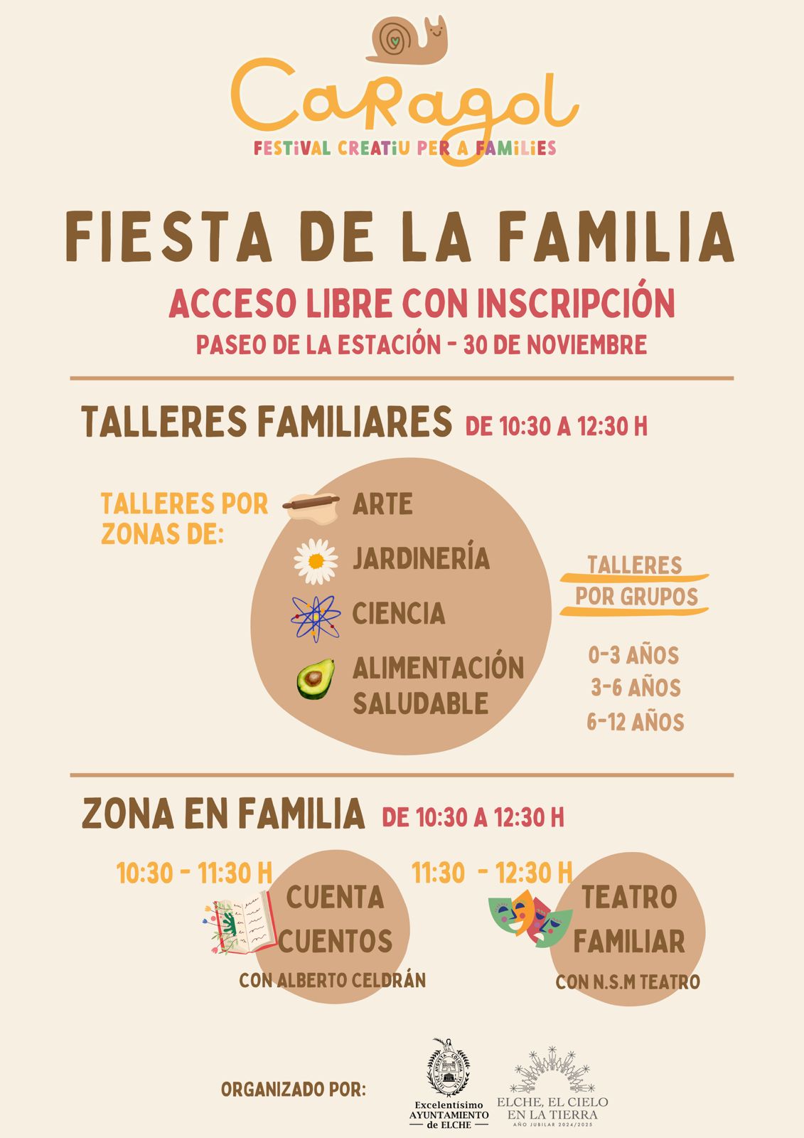 Cartel Fiesta de la Familia Elche