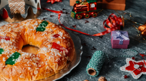 Foto de un roscón de reyes